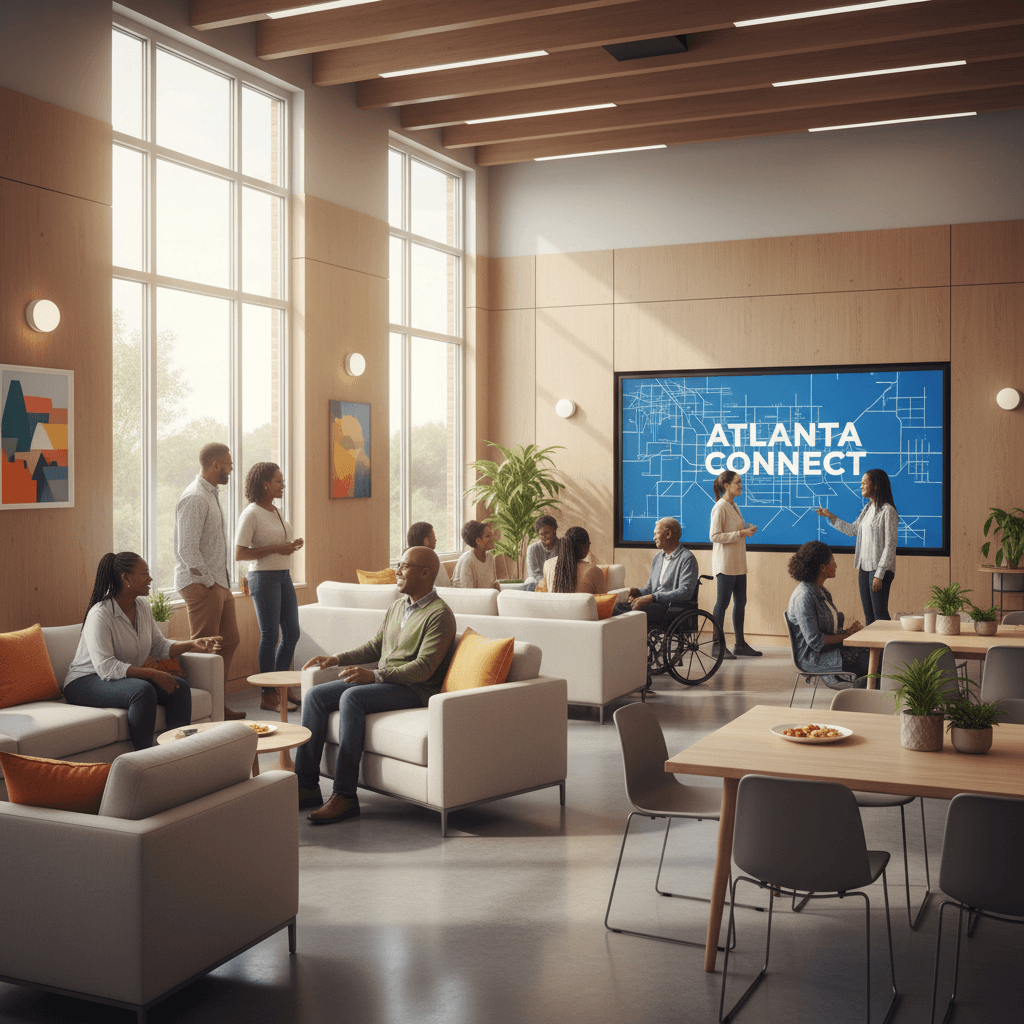 Community members connecting in Atlanta
